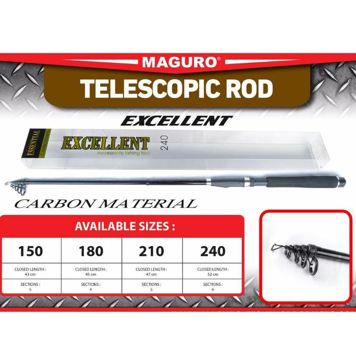 terbaru  joran antena carbon maguro excellent (carbon quality) ready