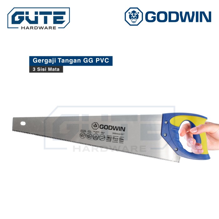 Tws - Gergaji Kayu / Gergaji Tangan / Hand Saw Pvc Godwin - Uk 16" 18" 20"