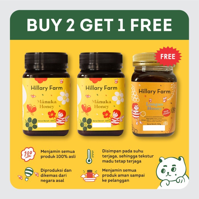 

Manuka Honey buy 2 get 1 Free Madu