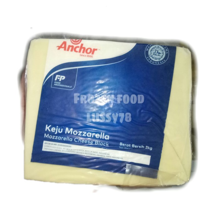 

Keju Mozarella Anchor kemasan -+2kg gosend