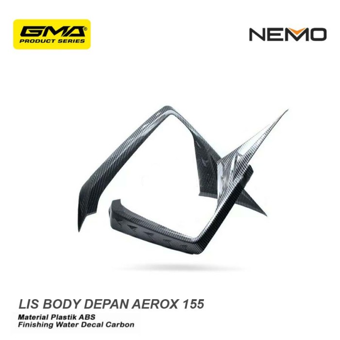 Cover Lis Body Depan Aerox 155 Carbon