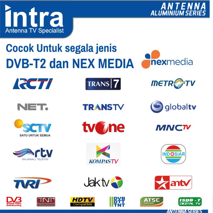 Antena Tv Outdoor Analog & Digital Intra Int-3D Best Quality