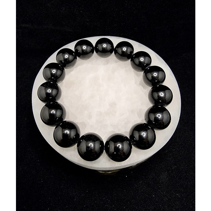 Gelang Batu Black Tourmaline Natural