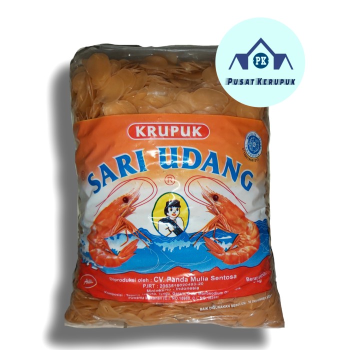 

BARANG TERLARIS Kerupuk Sari Udang/Krupuk Sari Udang Mentah 5 kg/bal