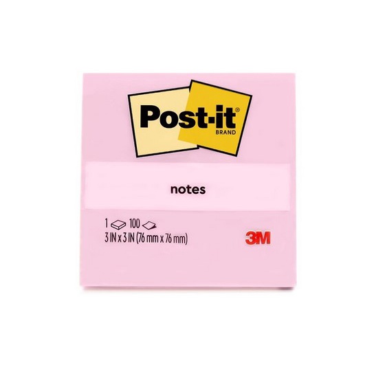 

Gramedia Pettarani - 3M - Post It Sticky Note 654 Warna Millenial Pink
