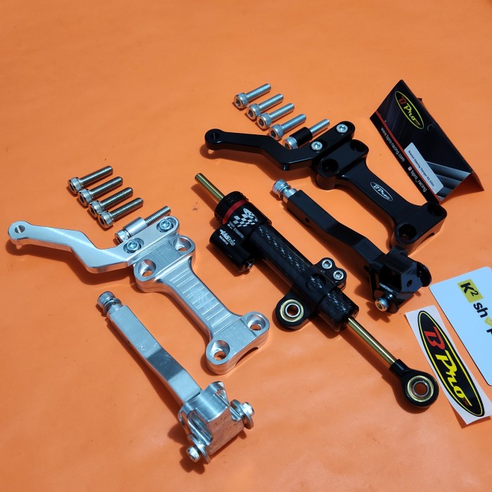 Terbaik Bracket Stabilizer Rx King Bpro +Matris Steering Dumper Damper Rx King