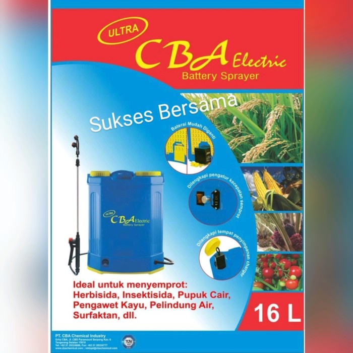 JTTOP" SPRAYER ELEKTRIK CBA 16L / ALAT SEMPROT HAMA DISINFEKTAN