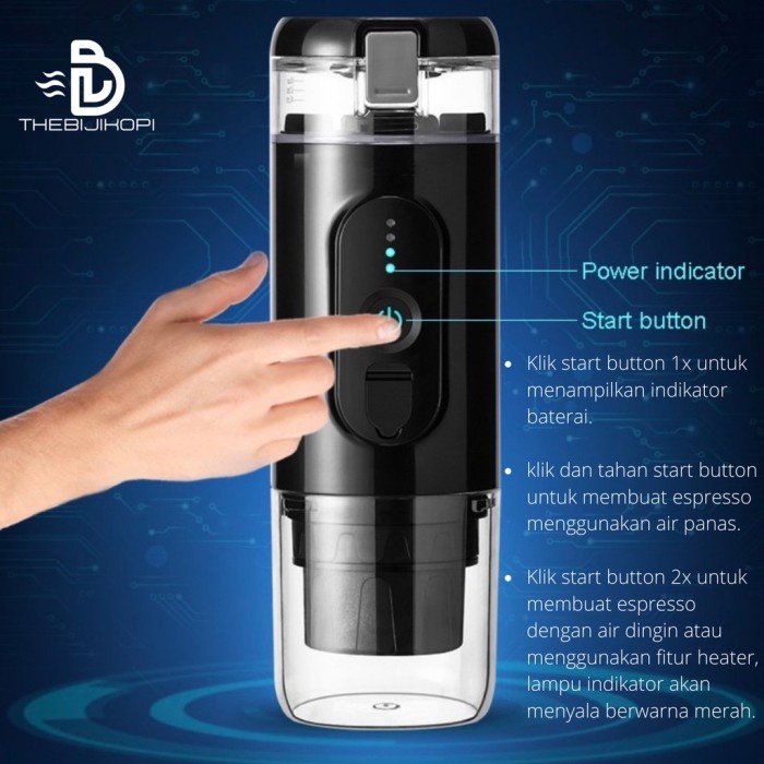 Mesin Espresso Portable Mini Espresso Coffee Maker Dengan Pemanas Air