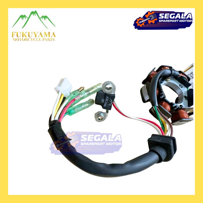 BARANG TERLARIS Spull Komplit Stator Assy Fukuyama Crypton Vega R 2003 4ST-F5550-00 Spul