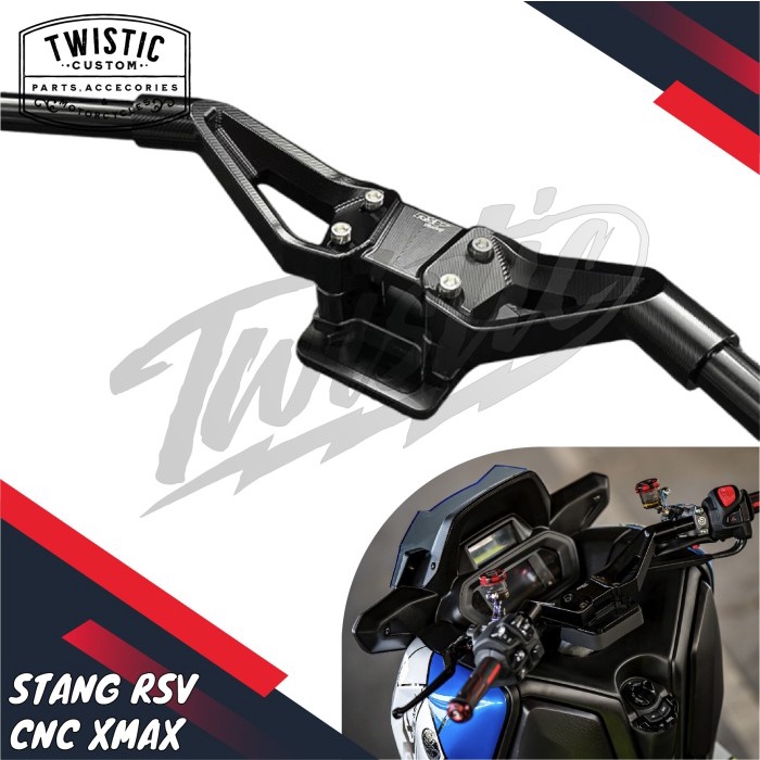 Stang Stir Setang CNC Model Jepit RSV Motor Yamaha XMAX X MAX 250 Connected New Old