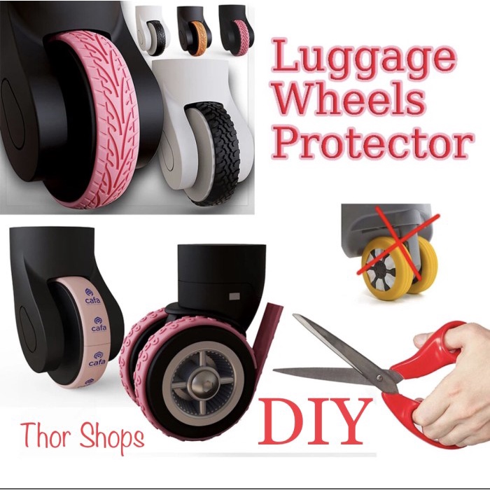 KARET PELINDUNG RODA KOPER SINGLE DOUBLE WHEEL PROTECTOR