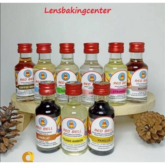 

Ready Stok" Red Bell Pisang Ambon/Leci/Pandan/Strawberry/Vanilla/Coffee Mocca/Frambozen/ Tutti
