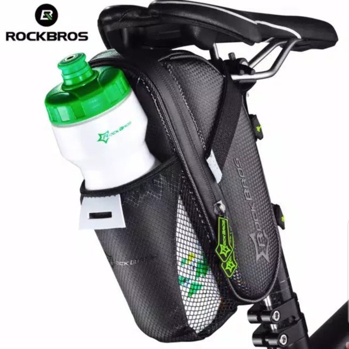 Tas Sepeda sadel rockbros waterproof dengan Holder Botol Minum