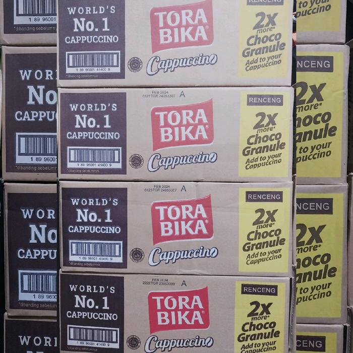 

1 KARTON TORABIKA CAPPUCCINO ISI 12 RENCENG EXP FEB 2026