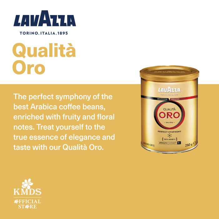 

Lavazza Qualita ORO Ground Coffee 250 gr TIN