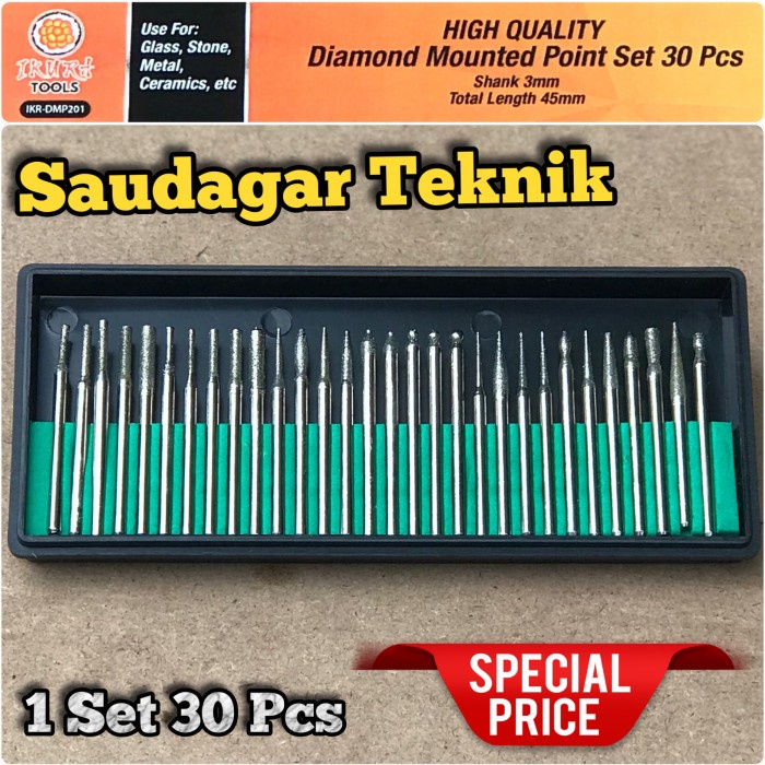 JTTOP MATA BOR TUNER UKIR MATA BOR DIAMOND MINI GRINDER BOR INTAN