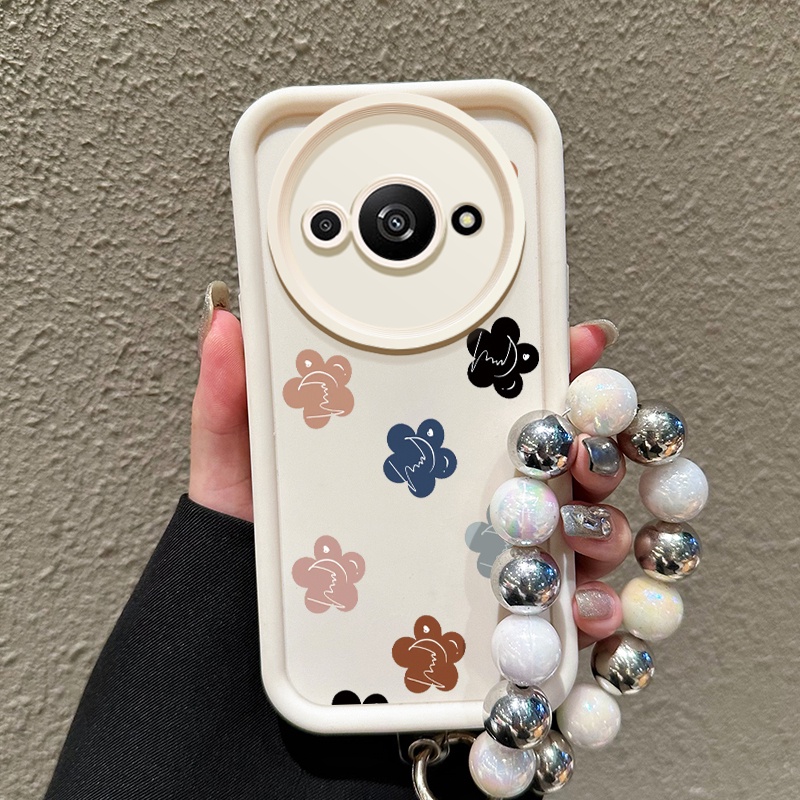 Casing Hp Untuk Xiaomi Redmi A3 A3x POCO C61 Case Softcase Kesing Bunga Bulan Cesing silikon kasingg