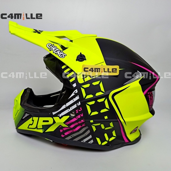 PROMO HELM JPX CROSS X23 BLACK DOFF TRAIL SUPER CROSS