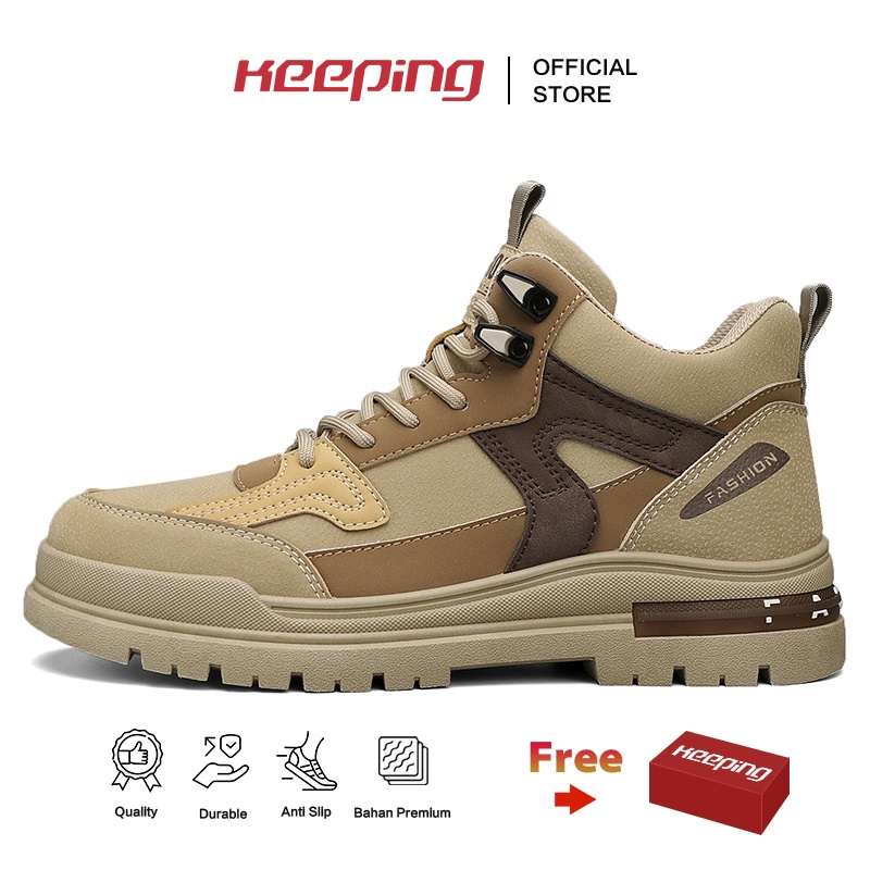 BEST DEALS Keeping Sepatu Pria Outdoor Sepatu Sneakers Jungle Vintage Boots Sepatu Cowok Hiking