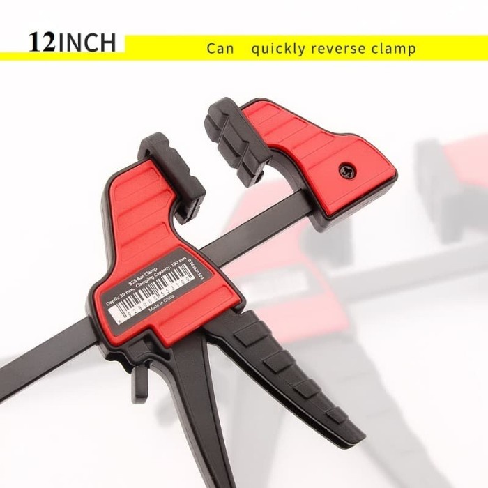 DURATEC fesional Heavy Duty 300mm Fast Clip F Fixture Wood Clamp