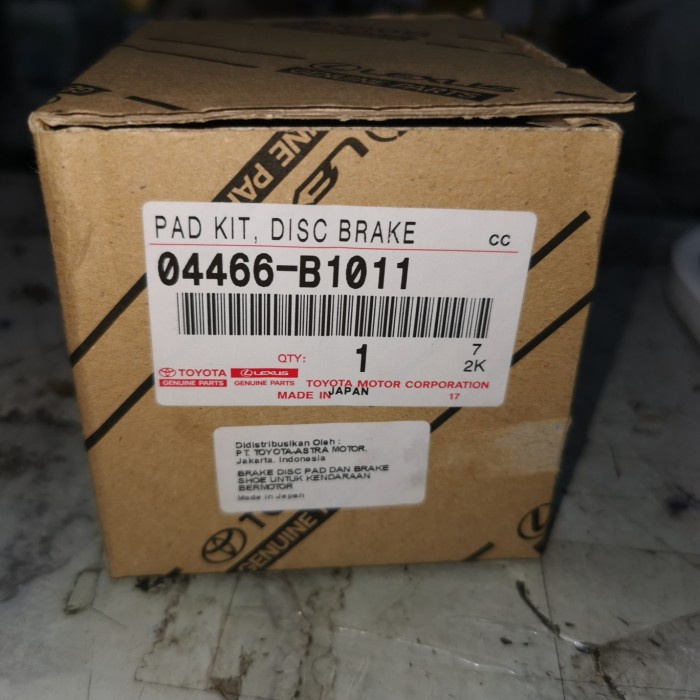 Kampas rem belakang ori Avanza Veloz all new 2022-