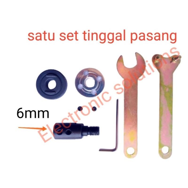 HJK Mandrel gerinda as 6mm 8mm 10mm 12mm 14mm Lengkap