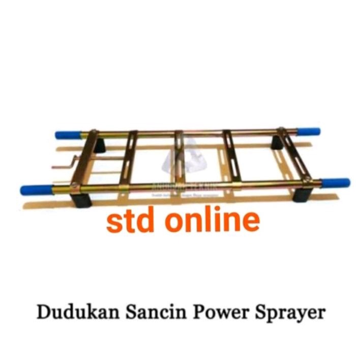 Sasis frame dudukan mesin steam cuci motor