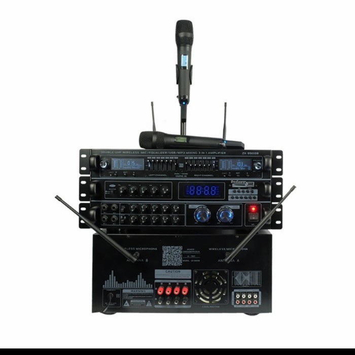 Amplifier karaoke ampli Betavo ZX 9900 B plus mic wireless Unit Baru/segel - Garansi Resmi