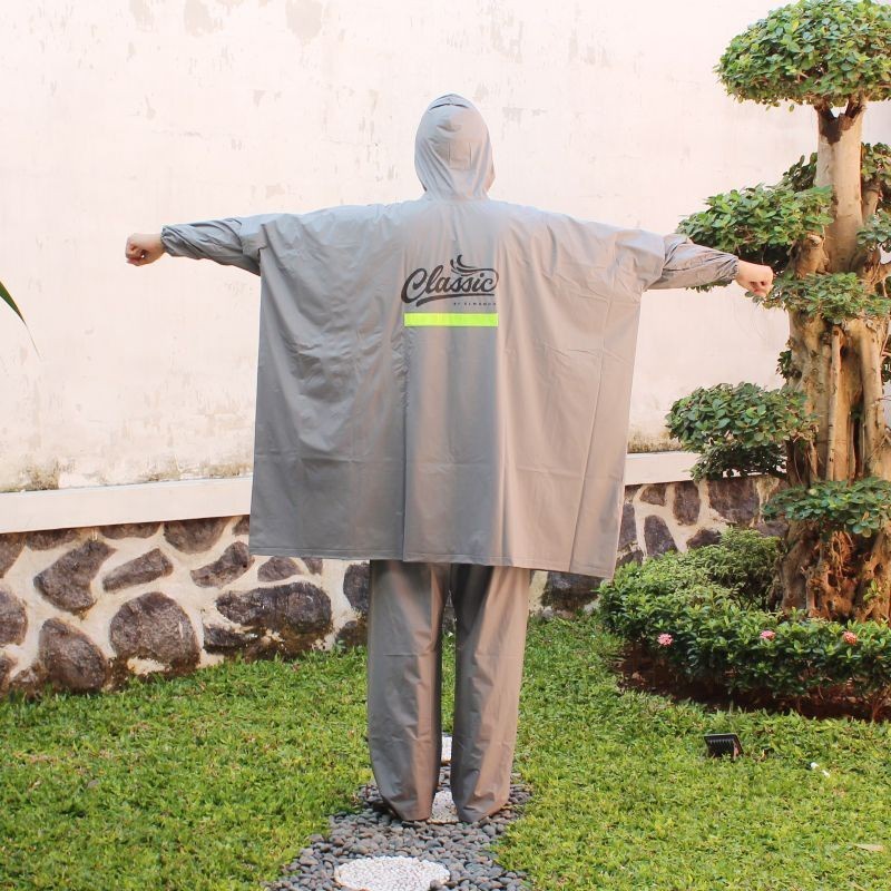 BEST SELLER ELMONDO 718 JAS HUJAN PONCO CELANA JUMBO - JAS HUJAN SETELAN TEBAL ELMONDO