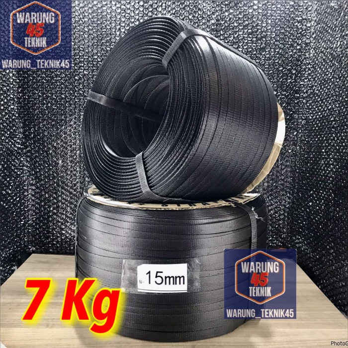 TALI STRAPING STRAPPING BAND PLASTIK HITAM 15MM MANUAL HEAVY DUTY GRAD