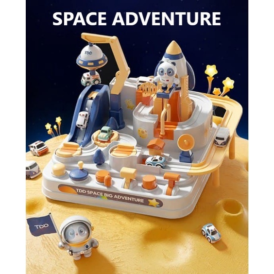 [deloth] - Mainan Anak Mini Car Space Animal Engineering Track Adventure