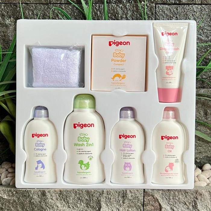 DISKON SUPER PIGEON BABY TOILETRIES GIFT SET PAKET LENGKAP SKINCARE NEWBORN BAYI BARU LAHIR