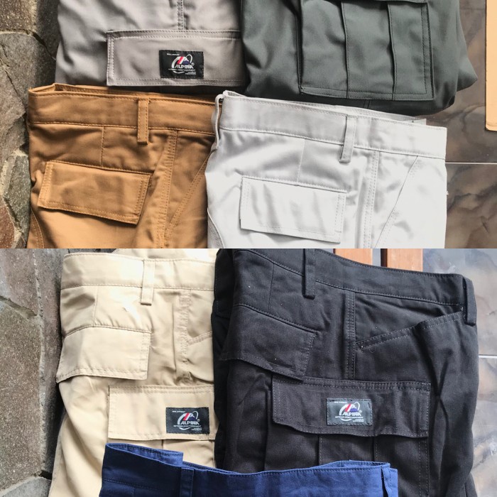 Eiger Aoki - Celana Panjang Pdl / Cargo Alpina Bahan Ribstok Langsung Size 33 - 36