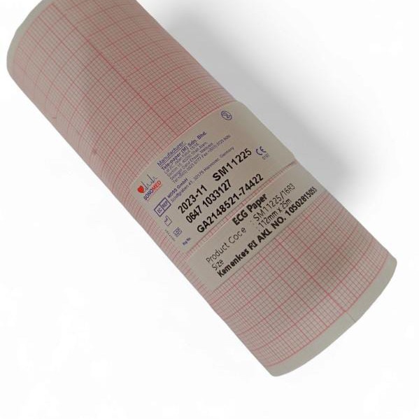 Kertas 112 x 25m ekg 6 channel all brand roll