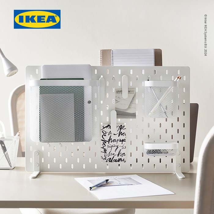 

Ikea Skdis Papan Berlubang Pegboard Berdiri 56X37 Cm