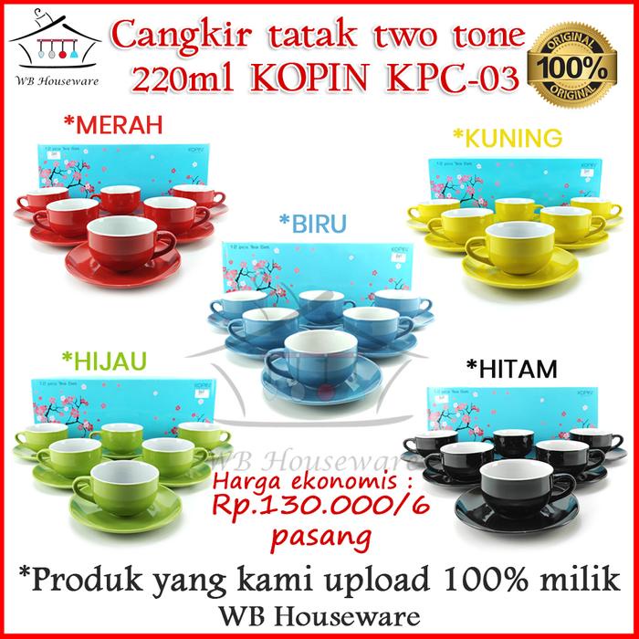 KUYY 6 PASANG CANGKIR GELAS KOPI + TATAKAN / CANGKIR KOPI CAPPUCCINO KERAMIK WARNA 250ML /