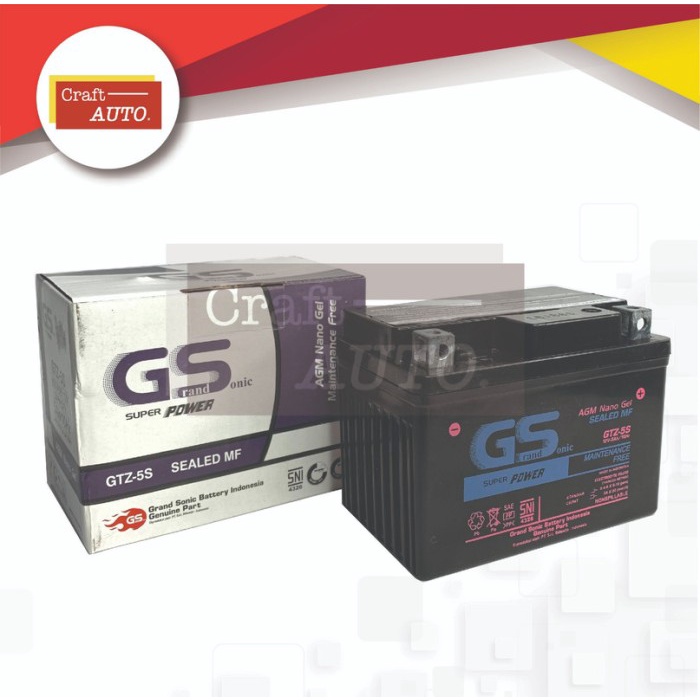 Aki Motor Yamaha Gear 125 Gs Gtz5S