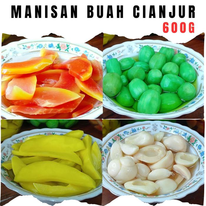 

terbaru !!! manisan buah cianjur 600 gram asinan buah camilan buah by kny olahan buah ready