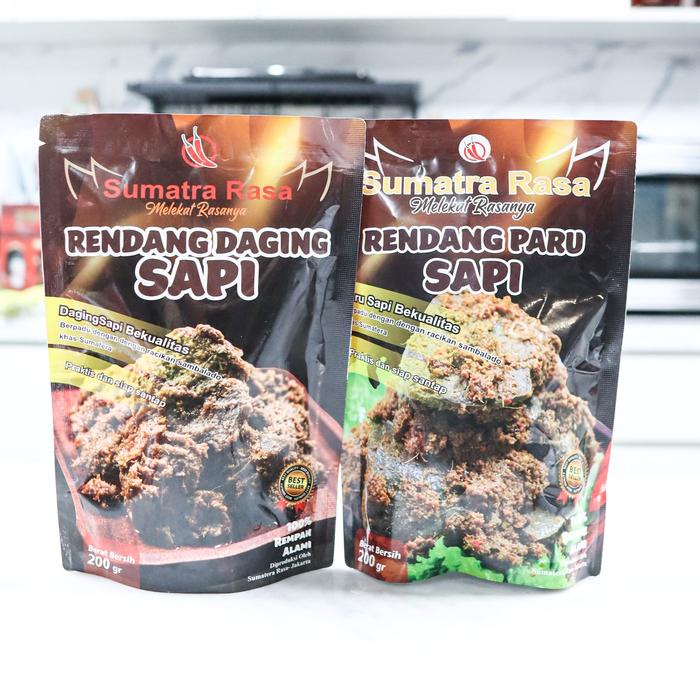 

terbaru !!! paket duo rendang - daging dan paru ready