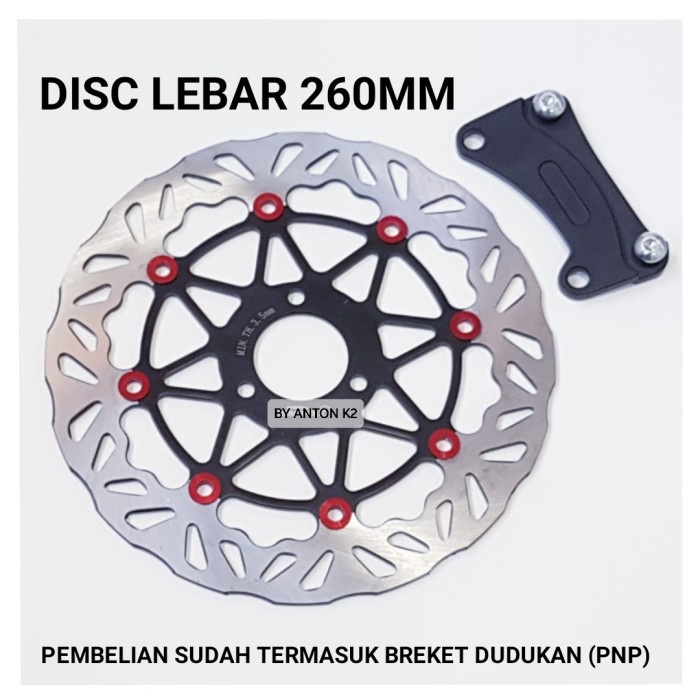 Piringan Cakram Disc Depan Lebar Besar Mio M3 Mio J Diameter 260