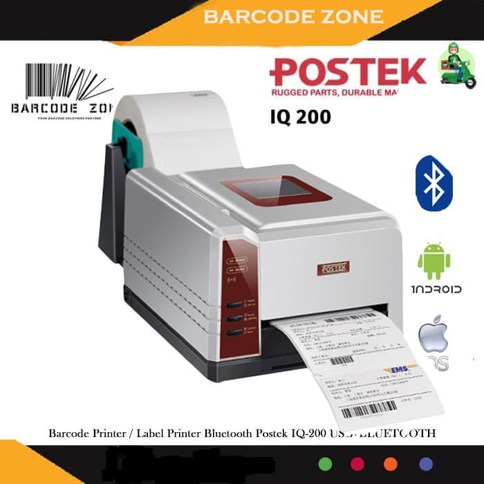 PRINTER BARCODE THERMAL / LABEL PRINTER POSTEK IQ-200 WIFI / LAN+ USB
