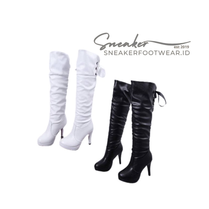 Sepatu Boots Wanita Panjang Hak Tinggi Import 267 Sneakerfootwear
