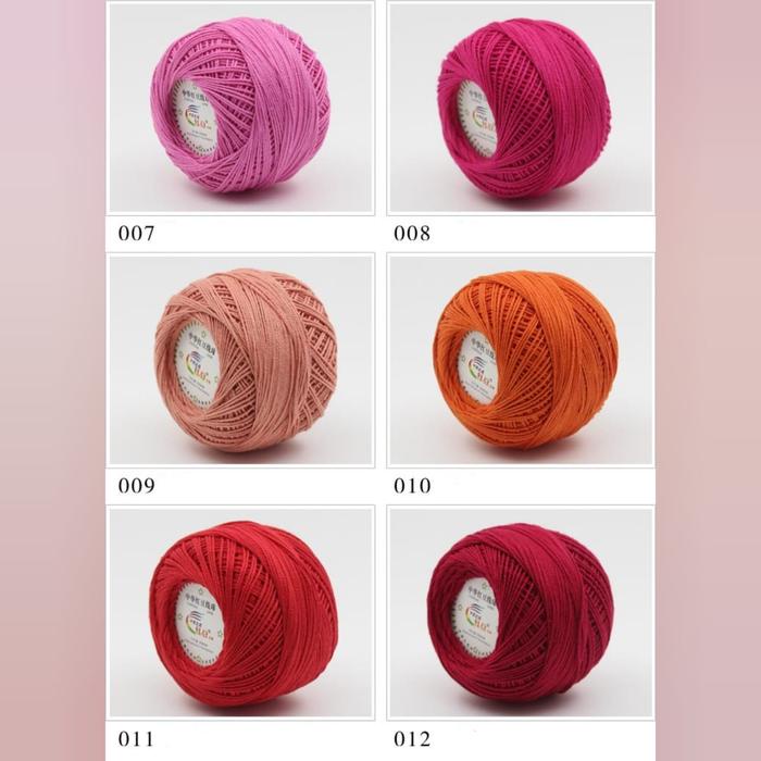 

Benang rajut katun renda/ Lace yarn KRP3