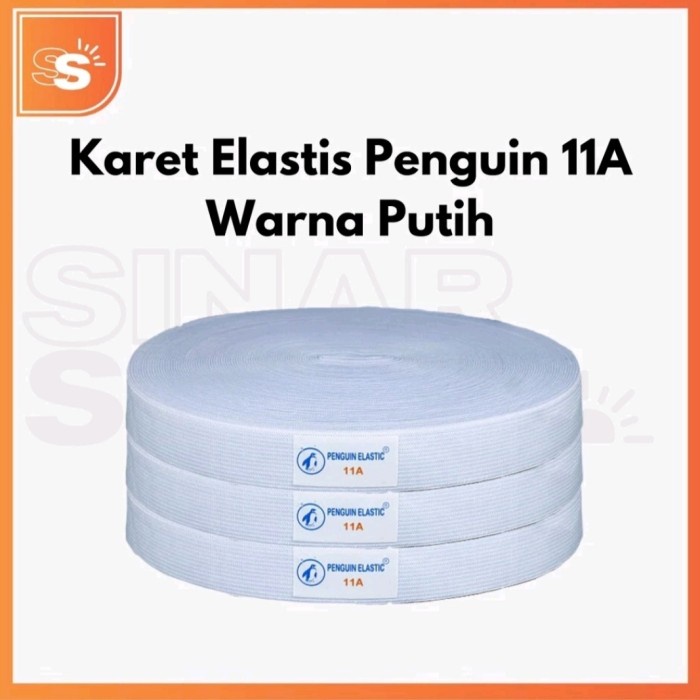 

karet elastis putih roll/2,5cm 3cm 4cm