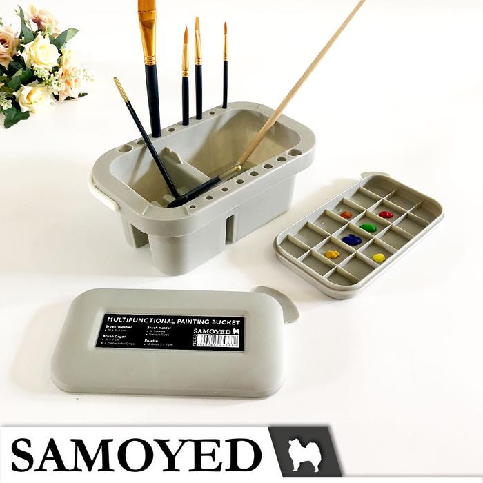 

Bak / Ember Lukis / Tempat Pencuci / Pengering / Gantungan Kuas / Palet / Multifunction Painting