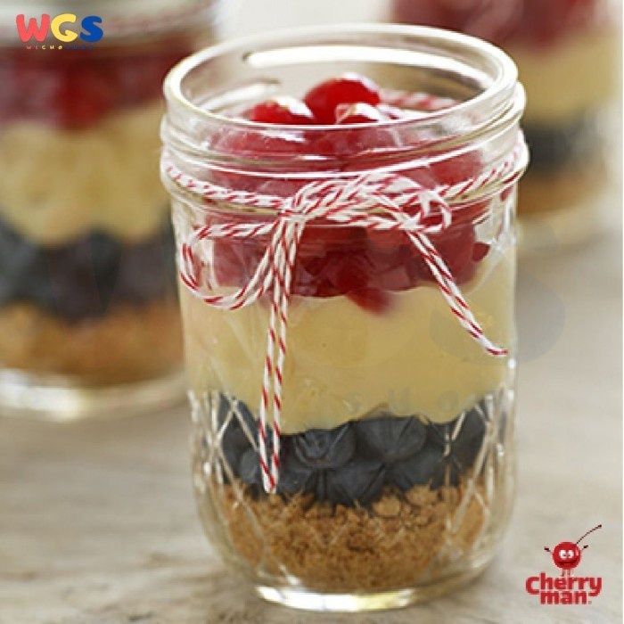 

Cherryman Cherries With Stems 10Oz 283G - Manisan Buah Cherry