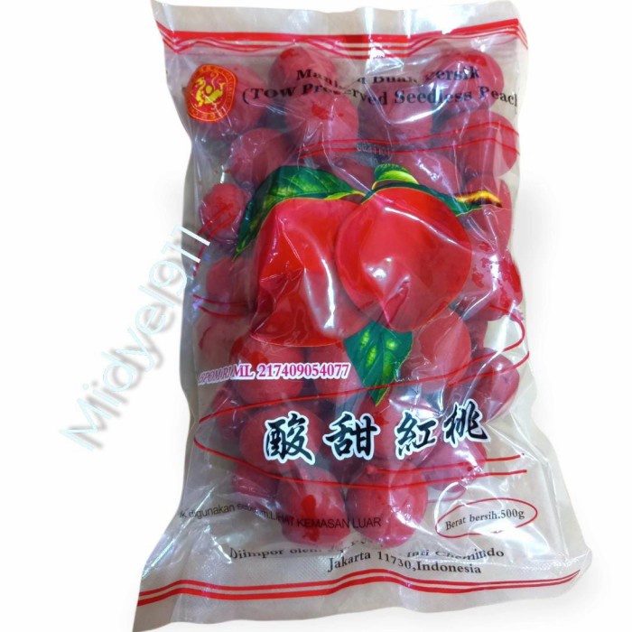 

Manisan Buah Siantho / Manisan Buah Persik 500Gram
