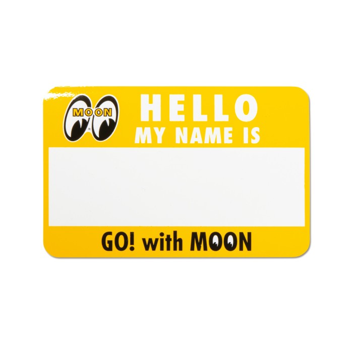 Hello My Name is Sticker