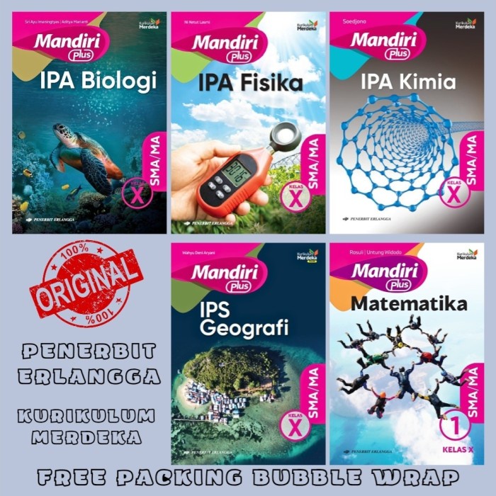 

SALE !!! BUKU MANDIRI PLUS KELAS 1 / X 10 SMA ERLANGGA KURIKULUM MERDEKA ORIGINAL KURMER READYY