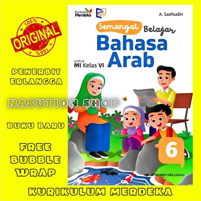 

SALE !!! BUKU SEMANGAT BELAJAR BAHASA ARAB KELAS 6 MI ERLANGGA KURIKULUM MERDEKA ORI READYY